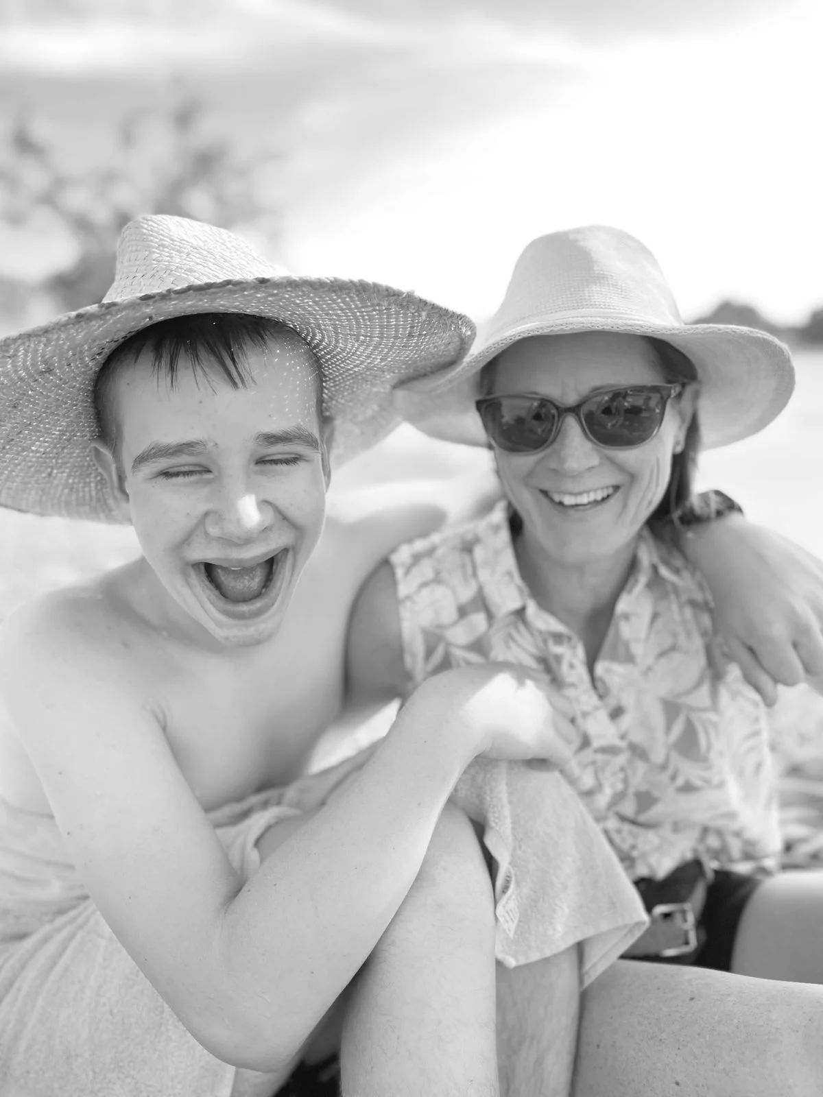 Alison Blair and her son Ewan